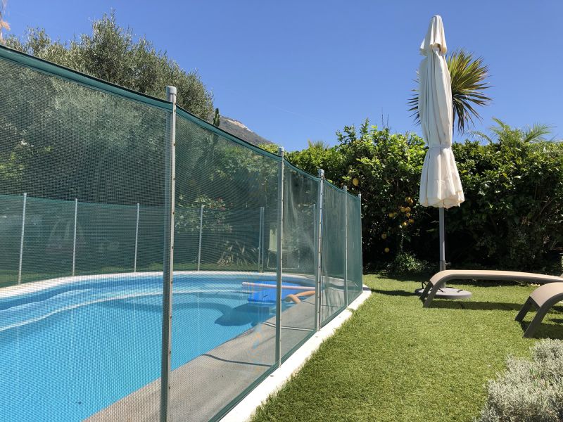 Mesh Pool Safety Fence in Garden